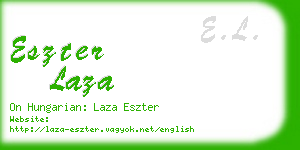 eszter laza business card